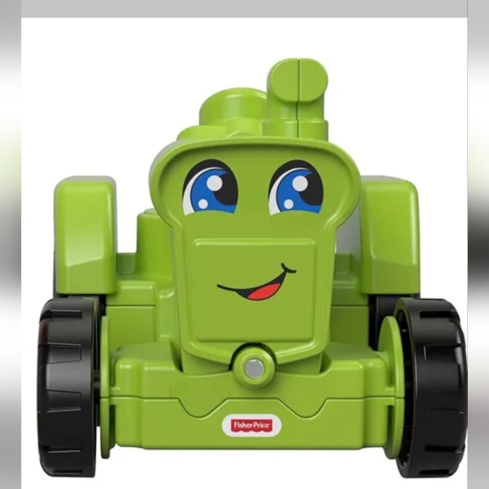 3pc FISHER PRICE 2 GREEN TRACTORS NO SEPARATING GREAT DEAL PRICE FIRM/FIXED